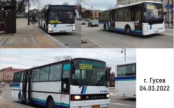 Проведен контроль работы городских автобусных маршрутов в Гусеве