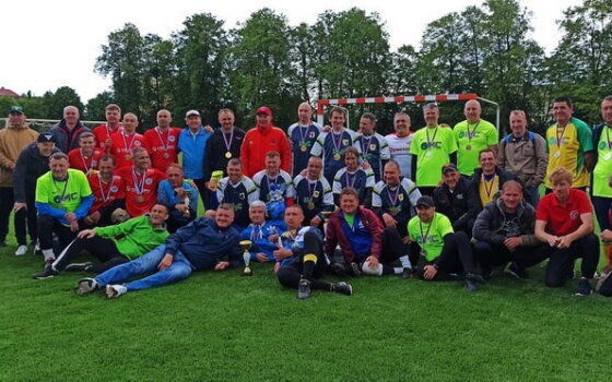 В Гусеве прошёл турнир по футболу 7×7 среди ветеранских команд