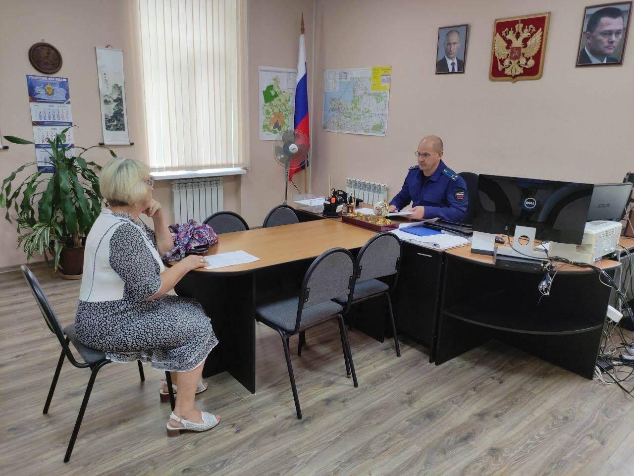 Зампрокурора Калининградской области Сергей Державин провел прием граждан в Гусеве