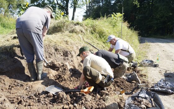 В Гусевском округе обнаружены останки бойцов времён Великой Отечественной войны