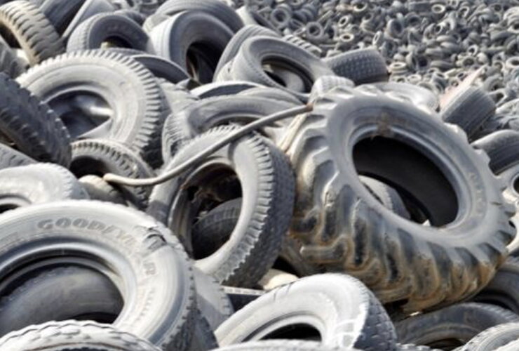 Россельхознадзор потребовал ликвидировать свалку отработанных тракторных шин под Гусевом