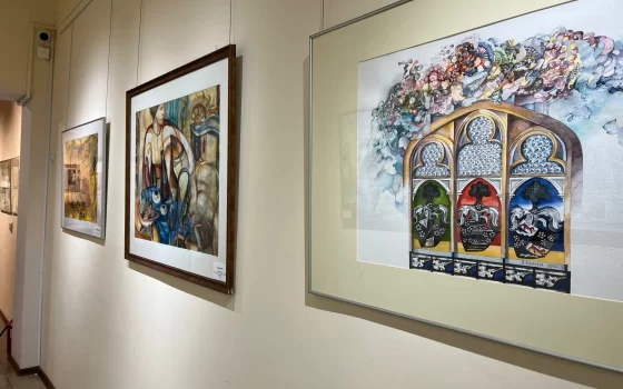 В Гусевском музее открылась масштабная выставка живописи и графики Ольги Ульяновой