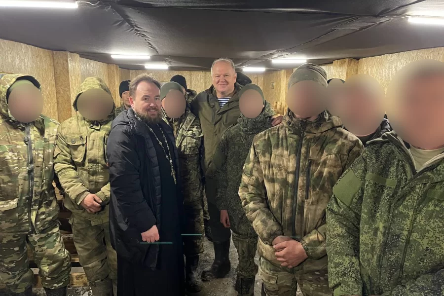 Николай Цуканов и протоиерей Георгий Матвеев навестили наших бойцов в зоне СВО