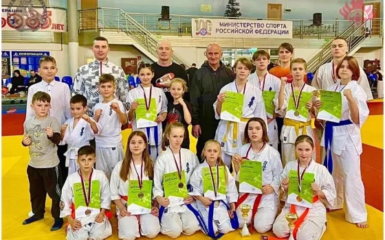 Гусевские каратисты взяли 11 призовых мест на областных соревнованиях в Калининграде