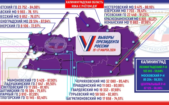 В регионе Путину больше всего доверяют в Гусеве