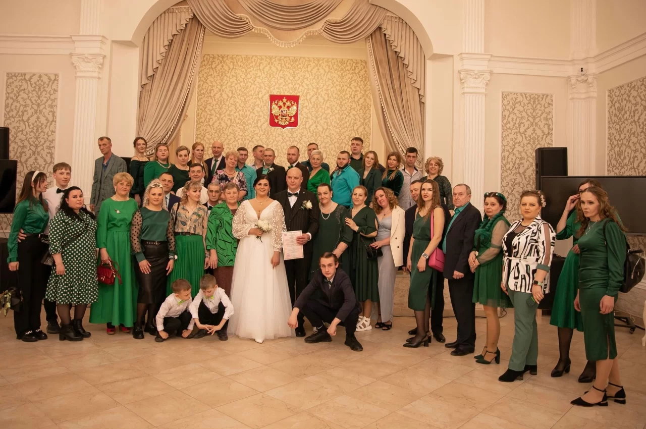 На прошлой неделе в Гусевском ЗАГСе церемонии бракосочетания прошли шесть пар