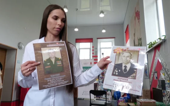 В Гусеве проходит акция по изготовлению портретов Героев Великой Отечественной войны и участников СВО