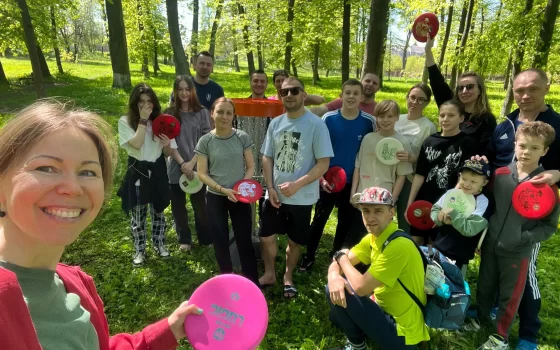 Участники клуба «Диск-гольф Калининград» провели мастер-класс в Гусеве