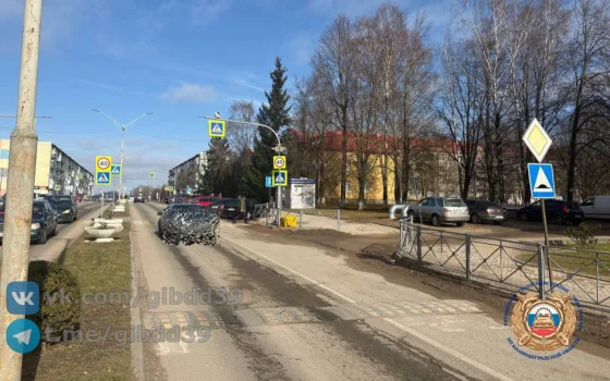 В Гусеве на пешеходном переходе сбили десятилетнюю девочку